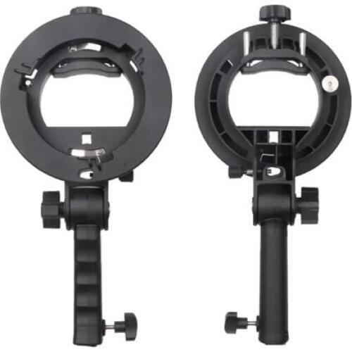 Handheld Grip S-Type Bracket Bowens S Mount Holder for Speedlite Flash Snoot Softbox Beauty Dish Honeycomb Triopo photography