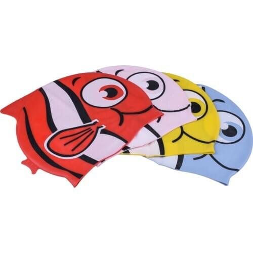 Swimming Caps Kids Cartoon Waterproof Child Swim Pool Cap Ear Protect Natacion Silicone Diving Hat for Boy and Girl