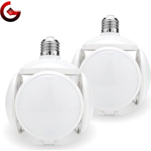 LED Folding Bulb 40W E27 Football UFO Bulb Lamp 360 degrees AC 85-265V 110V 220V Lampada LED Spotlight Light Cold/Warm White