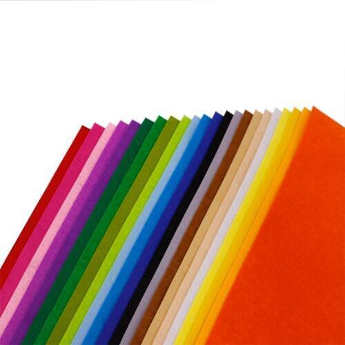 1mm Thickness Polyester Cloth Non Woven Felt Synthetic Fur Fabric For Handmade Home Decor Pattern Bundle Sewing Dolls Crafts