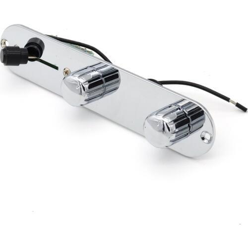 High Quality Chrome Prewired Loaded Plastic Control Plate 3 Way Switch Wiring Harness Knobs for TL Electric Guitar