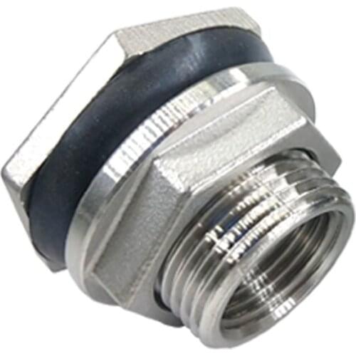 2PCS Stainless Steel Pipe Swivel Fitting Nut for Water Tank Connector 1" BSPP