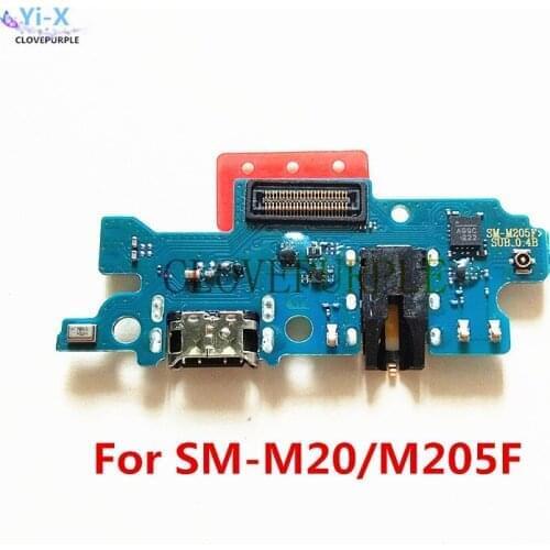 10pcs/Lot New USB Charging Port Dock Charger Plug Connector Board Flex Cable For Samsung Galaxy M20 M205 Replacement Parts