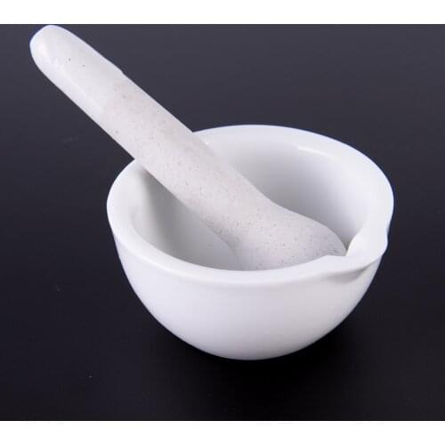 6 ml porcelain pestle and mortar mixing bowls polished game - white