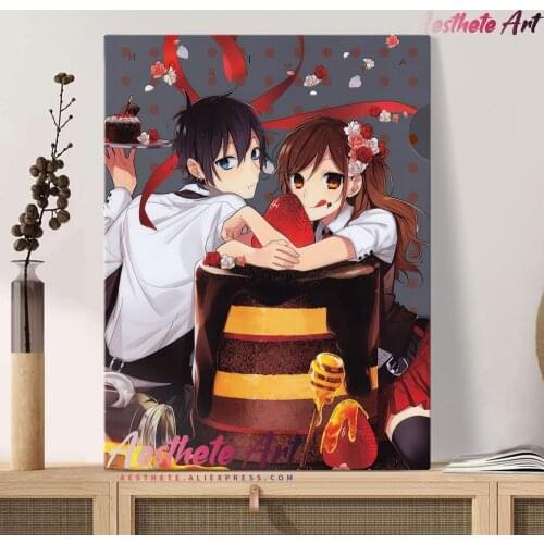 Hori san to Miyamura kun Horimiya Anime Canvas Painting Wall Art Posters Prints Pictures Living Room Decoration Home Decor