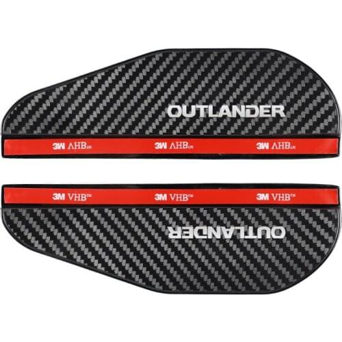 2 PCS Car Rearview Mirror Rain Blades Anti Eyebrow Water Proof For Mitsubishi Outlander L200 EVO