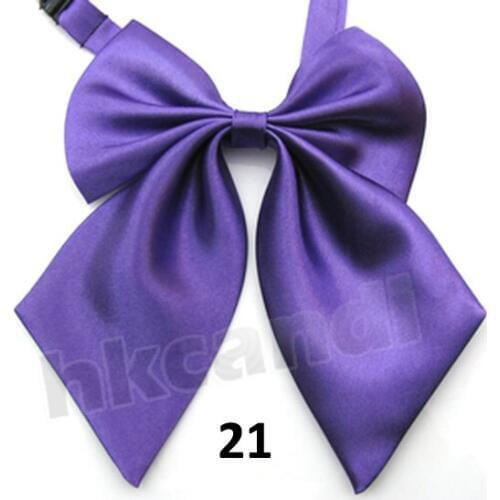 Butterflies bowtie polyester Solid Fashion Bow tie Brand New purple Adjustable bow ties wedding