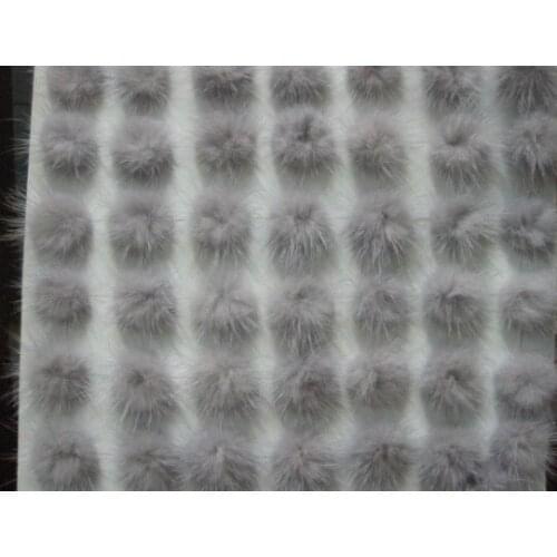 Free shipping!!!! 100pcs/lot 30mm light grey color mink fur ball for DIY jewelry