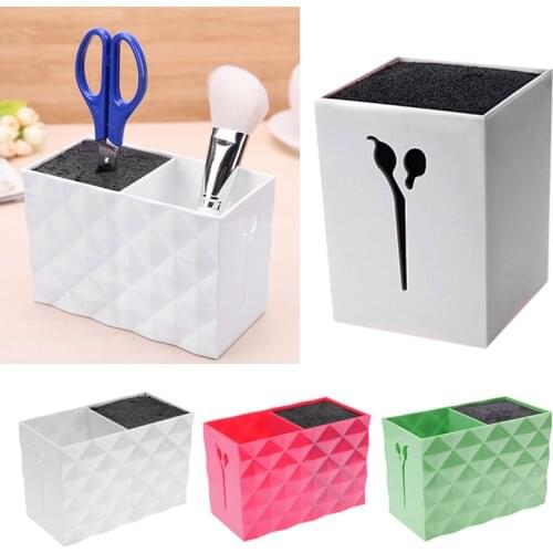 Professional Hairdressing Scissors Holder Stand Case Salon Hairdresser Scissors Hair Clips Storage Box Pot Clips Scissors Holder