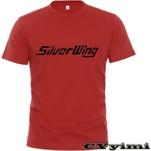 For Honda Silver Wing GT 400 600 T Shirt Men New LOGO T-shirt 100% Cotton Summer Short Sleeve Round Neck Tees Male