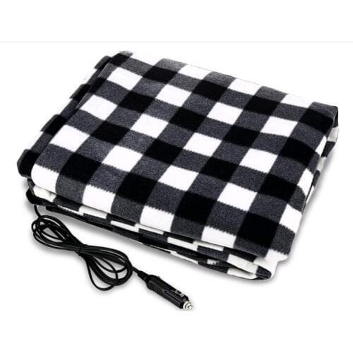 Electric Heaters for car with seat heater Blanket Built in thermostat security warm winter with car plug 100% Polar fleece