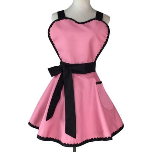 Cotton Dot Korean Version Apron Skirt Womens Blouse Simple Bandage Advertising Apron Womens Home Kitchen Supermarket Overalls