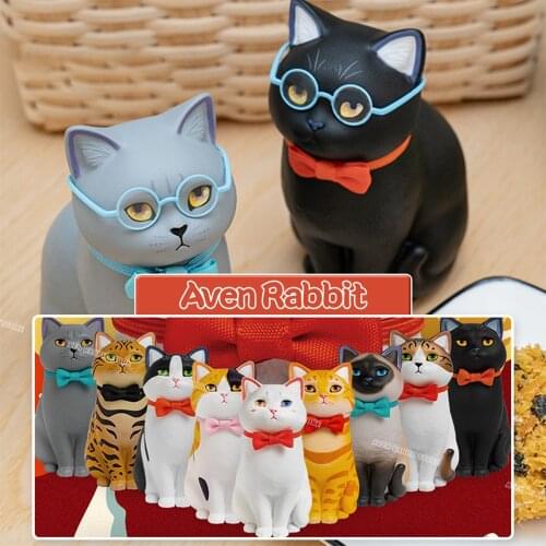 Blind Box Toys Cat Sitting Quietly Series Blind Box Blind Guess Bag Caja Ciega Toys Blind Bag Toys Anime Figures Kittys Model