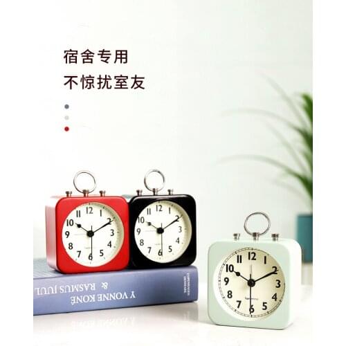 Little Alarm Clock Student Bed Head Noiseless Clock