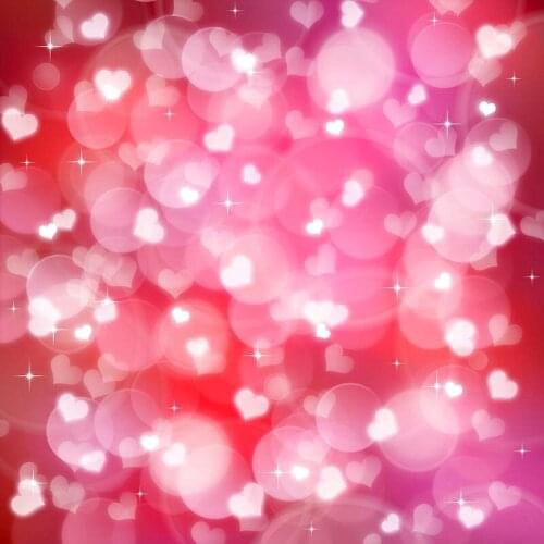 Sweety Heart Vinyl Backdrop for Valentines Day Digital Printed Bokeh Photo Background Studio Wedding Photo Booth