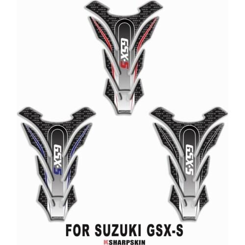 Motorcycle 3D fuel tank pad sticker protective decorative decal FOR SUZUKI GSX-S Fishbone Protective Decals