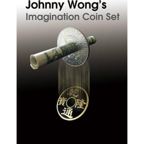 Imagination Coin Set (with DVD ) By Johnny Wong,Gimmick Coin Magic Tricks,mentalism,close Up,Illusion,magic props,magician toys