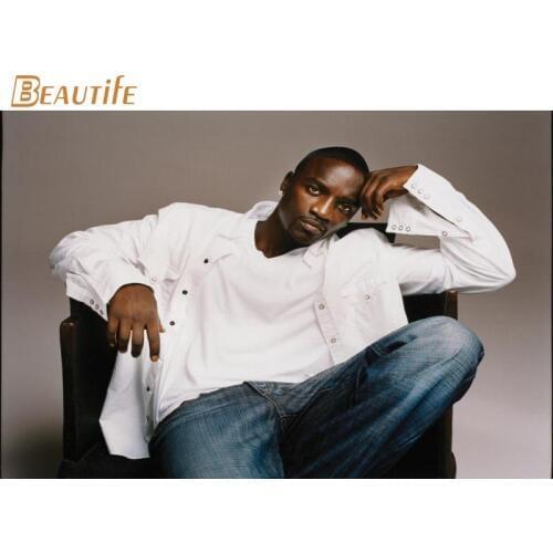 New Arrival akon Poster Cloth Silk Poster Home Decoration Wall Art Fabric Poster Print 30x45cm,40X60cm.50X75cm,60X90cm