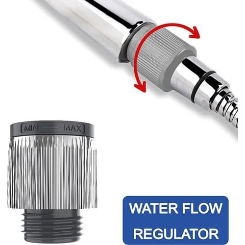 New Water Power Saving Showers Water Reducer Water Flow Regulator Adjustable Handheld Shower Nozzle Control Valve Accessories