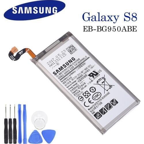 Original Battery EB-BG950ABE For Galaxy S8 SM-G9508 G950F G950A G950T G950U G950V G950S Mobile Phone Batteries 3000mAh