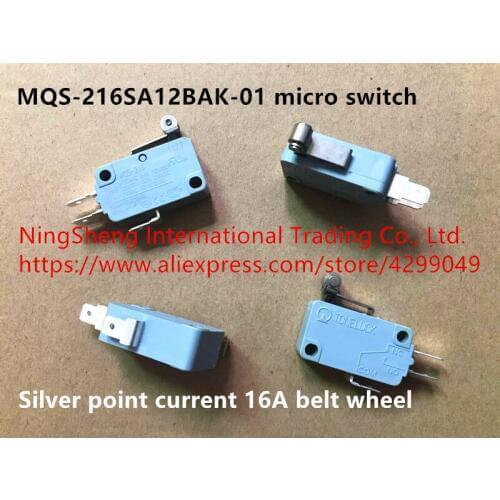Original new 100% MQS-216SA12BAK-01 micro switch silver point current 16A belt wheel 125/250VAC