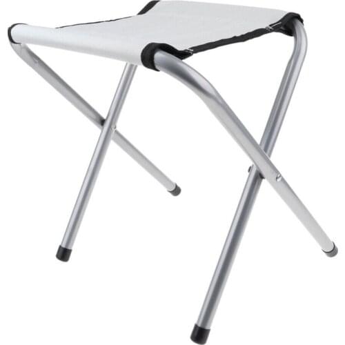 Portable Folding Chair Lightweight Aluminium Alloy Fishing Stool Fishing Chair for Camping Barbecue Picnic