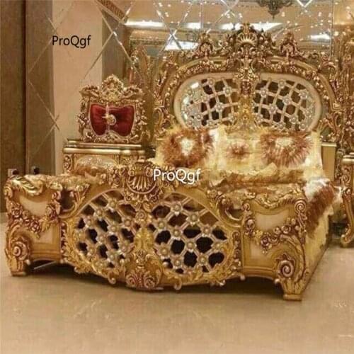 Prodgf 1Pcs A Set ins Luxury Castle Bedroom Bed(no mattress)