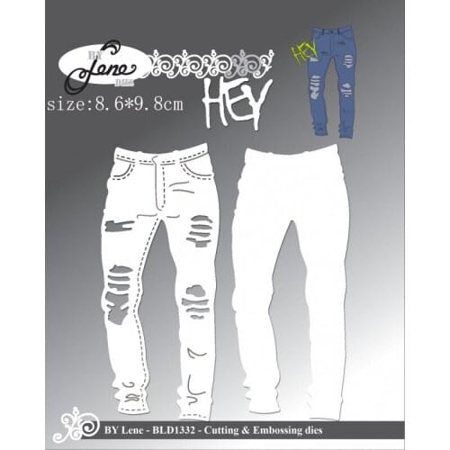 Sirius Blue ripped jeans Metal Cutting Dies DIY Scrapbooking Photo Embossing Craft Die dies scrapbooking nouveau arrivage 2021