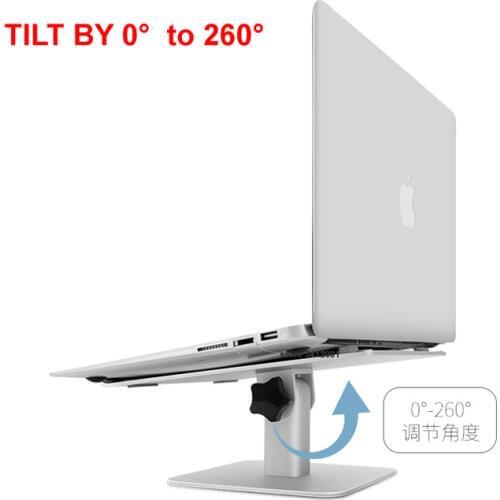 DL-LN29 10"15"15.4" height adjustable rotate aluminum folding tilt laptop desktop stand monitor mount notebook pad holder
