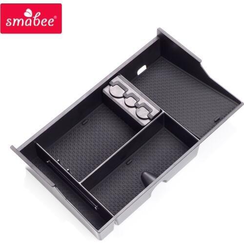 Smabee for Toyota Tundra 2007-2018 Sequoia (2008-2018) Sunglasses Coin storage Center Console Organizer Tray Armrest Tidying Box