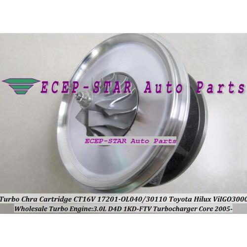 Turbo CHRA Core 17201-OL040 17201-30160 For TOYOTA Land cruiser Hilux SW4 Forturner For Daihatsu Delta D4D 1KDFTV 1KD FTV 3.0L