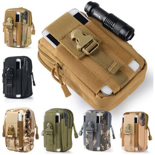 Outdoor Tactical Waist Pack Belt Bag Camping Military Molle Pouch Wallet Safety and Survival Tool Bag High Quality