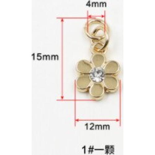 High-grade metal alloy zipper pull piece hanging DIY accessories invisible zipper package accessories