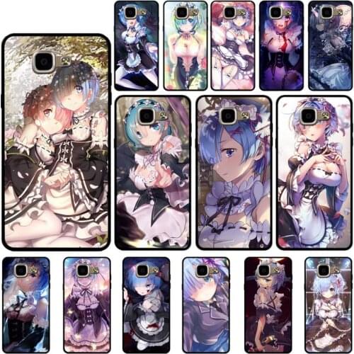 YNDFCNB RE ZERO Remu Phone Case for Samsung A6 A7 A8 A10 A20 A21 A30 A30s A31 A40 A50 A51 A52 A70 A71