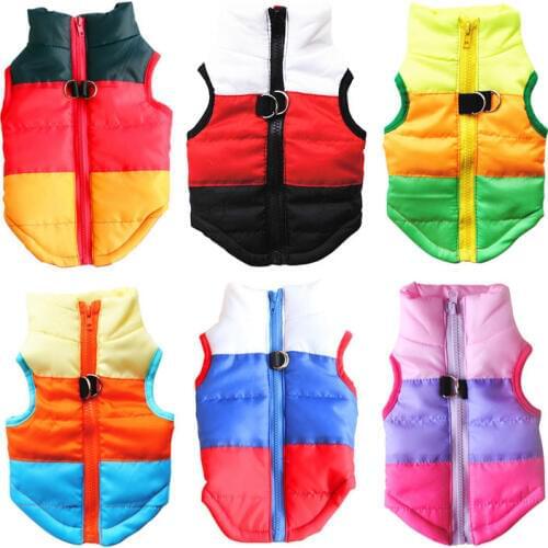 XS-XL Winter Dog Clothes For Small Dog Coat Puppy Windproof Outfit Fashion Clothing For Dog Vest Apparel Pet Chihuahua Jacket