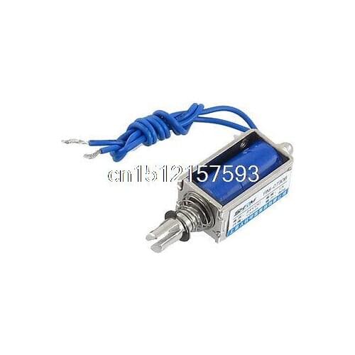 0.08kg Force 10mm Stroke Open Frame Solenoid Electromagnet DC 24V 1A