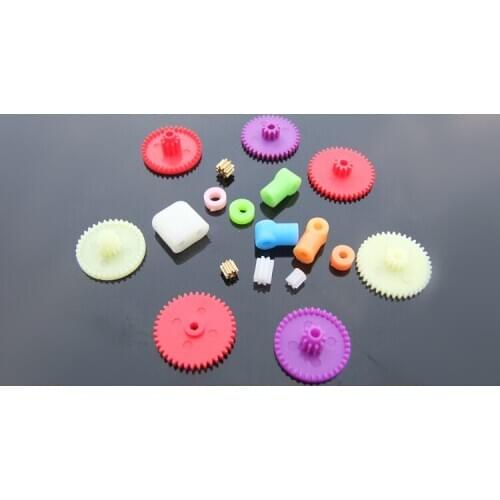 0.4 module colorful gear package,Model accessories DIY colorful plastic gear