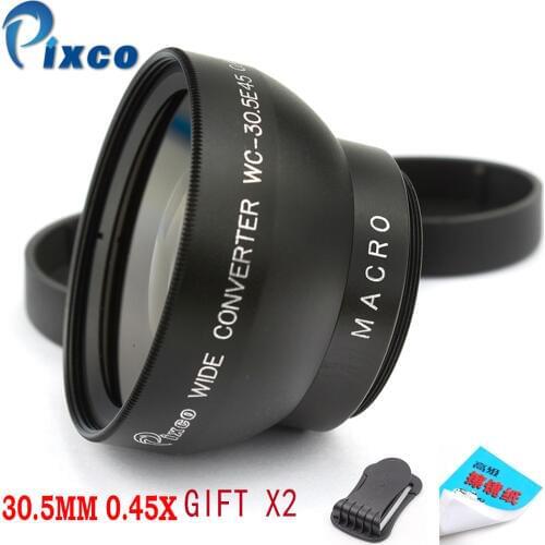 30.5mm 0.45X Wide Angle Lens with Macro for Canon Nikon Pentax Sony Panasonic(black )