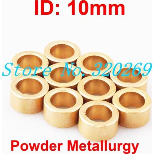 4PCS Inner Diameter 10Mm Brass Bushing Guide Sleeve Precision Copper Base Bearing