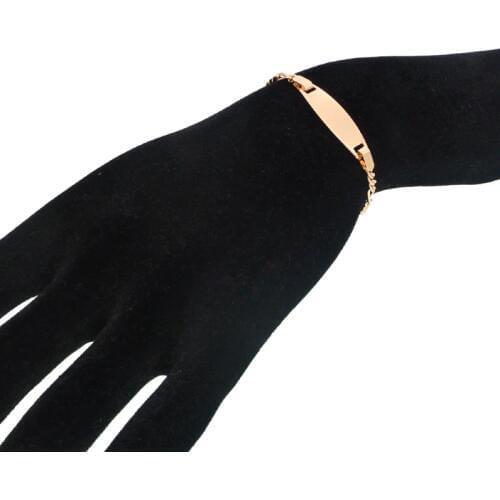 Blank Baby Bracelets Kids Jewelry Baptism Bracelet Bebe Pulseira Gold Chain Bangle Baby Armband Bebek Bilezik Bransoletki B0127
