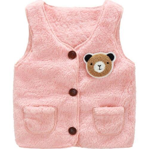 High Quality 2020 Autumn winter Kids Vest Thick Plush fleece Warm Childrens Waistcoat boys girls Baby cardigan Clothes 2-7 Year