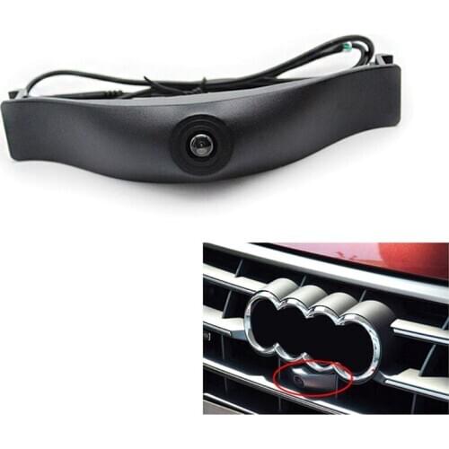 For- A6 A6L 2016 Front View Camera 150° Wide Angle HD Starlight Night Vision Vehicle Logo Camera