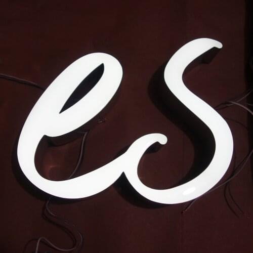 Epoxy Signs; Resin Letters; Front Illuminated Stainless Steel Signs, Custom Made Signages, Fabricated Outdoor Lightbox