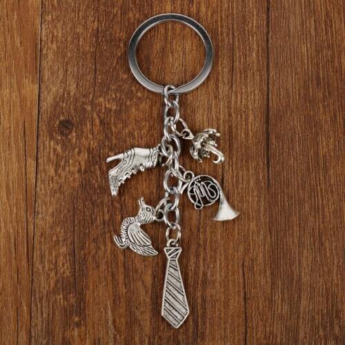 HIMYM How I Met Your Mother Umbrella Mother French Horn Keychain Charms Pendants Keyrings Jewelry