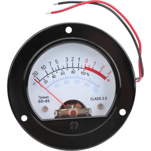 Energy meter digital wattmeter SO‑65 Pointer Type VU Meter Vintage Voltmeter Level Meter with Yellow Backlight power meter
