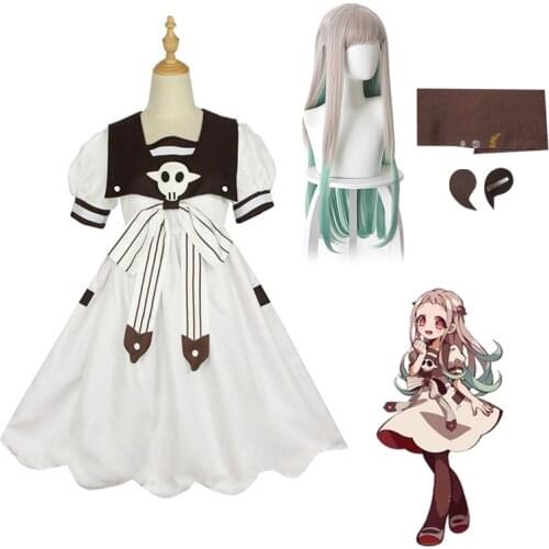 Anime Toilet Bound Hanako Kun Yashiro Nene Cosplay Costume Dress Wig Headdress Prop Halloween Costume Dresses