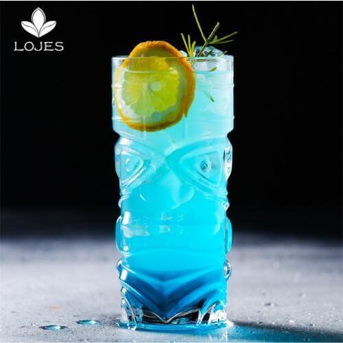 Creative Tiki Mug For Cocktail Tea Milk Coffee Mug Beer Mugs Travel Holiday Wine coffee Cup Whisky Brandy Cocktail Mugs