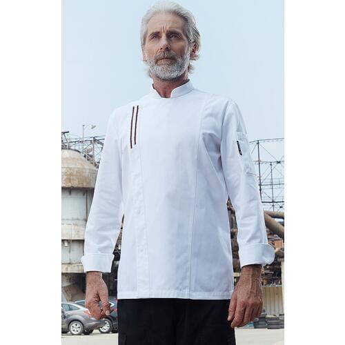 Unisex Men Cook Jacket Full Sleeve Autumn Winter Chef Uniform Shirt Women Oil-proof Stand Collar Kitchen Bakery Wear Clothing