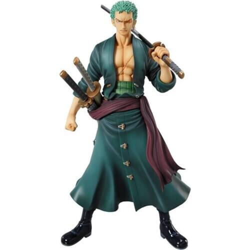 One Piece POP Solon green clothes three knives Boxed model 24cm