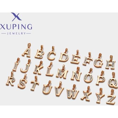 Xuping Jewelry Fashion New Arrival Environmental Copper Pendant Necklace Girl Gift Gold Color A00786327